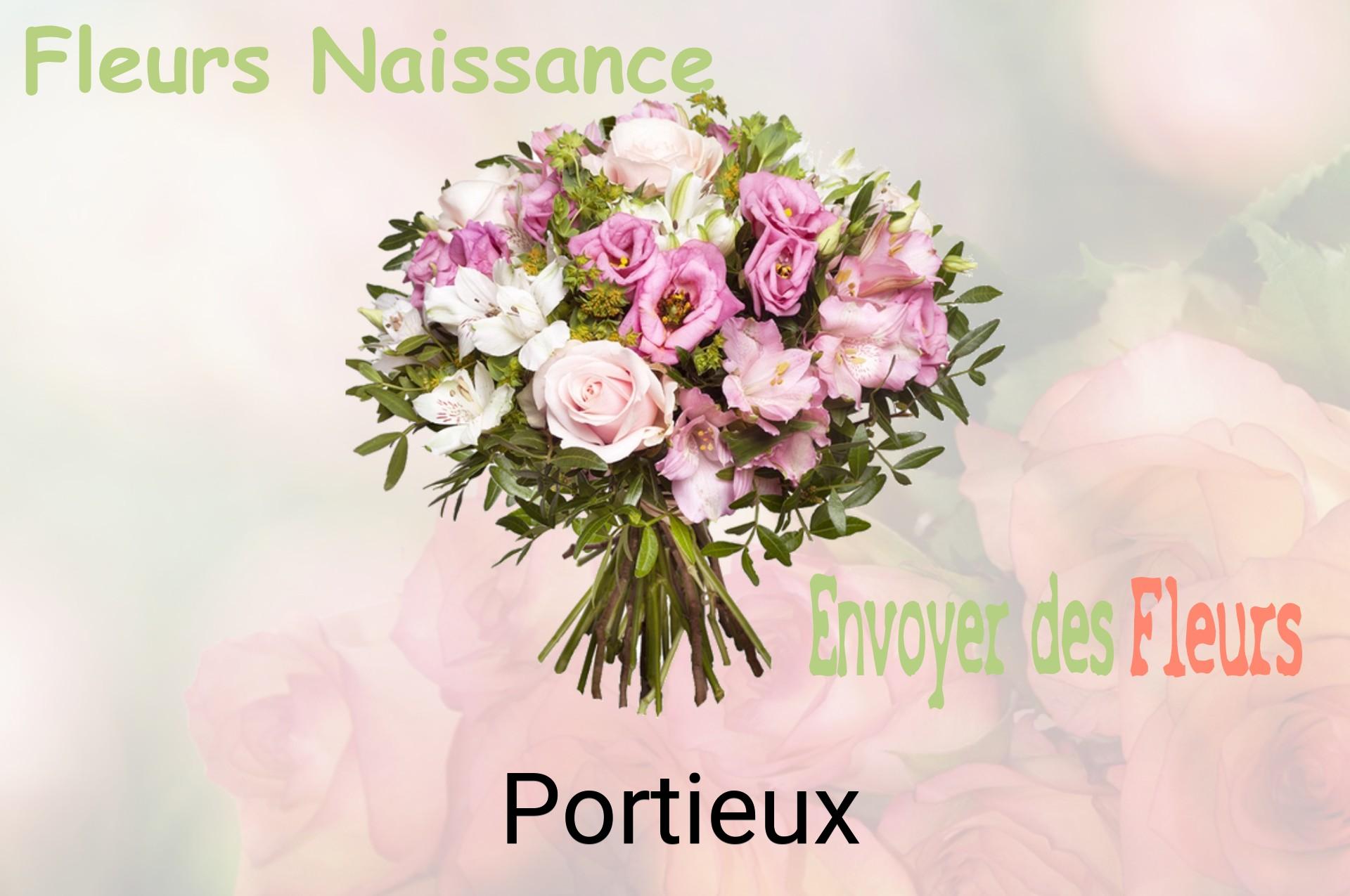 Bouquet de fleurs de naissance livré à Portieux